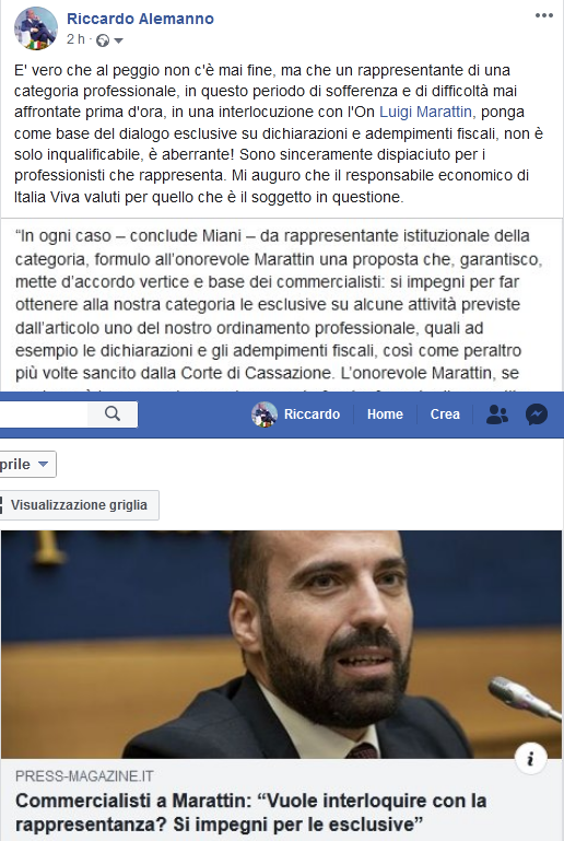 R_Alemanno's tweet photo. Richiesta aberrante! Soprattutto in questo momento di sofferenza e difficoltà in cui altre categorie che come i commercialisti continuano ad operare tra  cui i tributaristi debbano leggere certe cialtronerie. @fulviogiuliani @edoboccalini @sole24ore @ansa_economia @studiozambon https://t.co/8tZct8iBHX