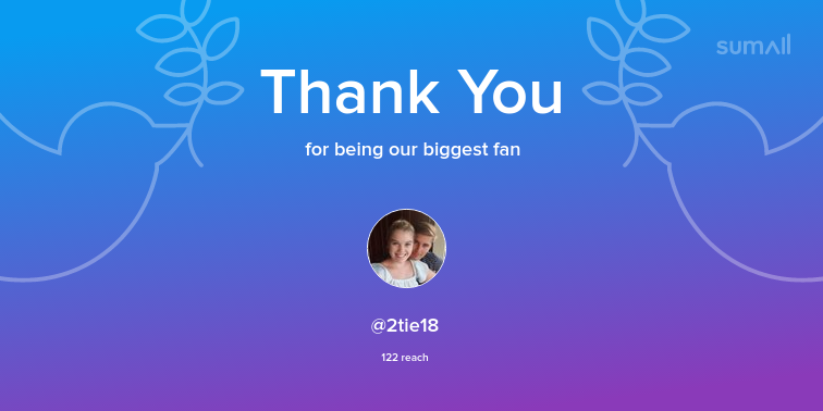 Our biggest fans this week: 2tie18. Thank you! via sumall.com/thankyou?utm_s…