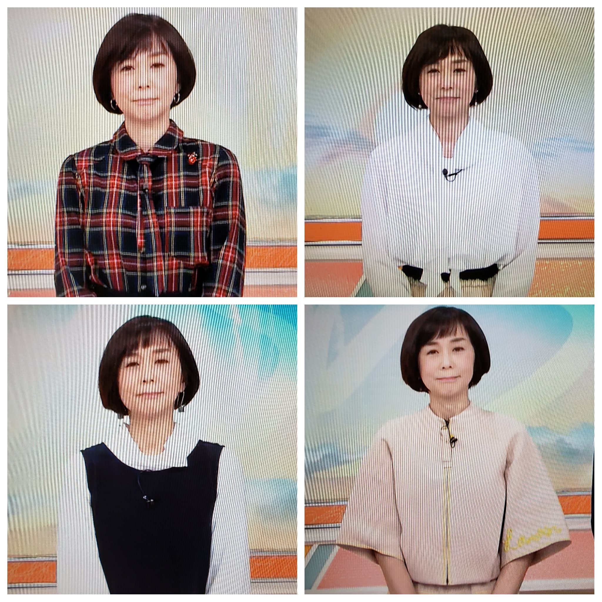 すずきめぐみ テレ朝の大下容子アナウンサーの服装 いつも可愛らしい ワイドスクランブル