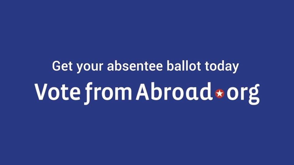 Have you gone to votefromabroad.org yet to request your 2020 absentee ballot?

Don't wait - fill out your Federal Post Card Application form today! 

votefromabroad.org