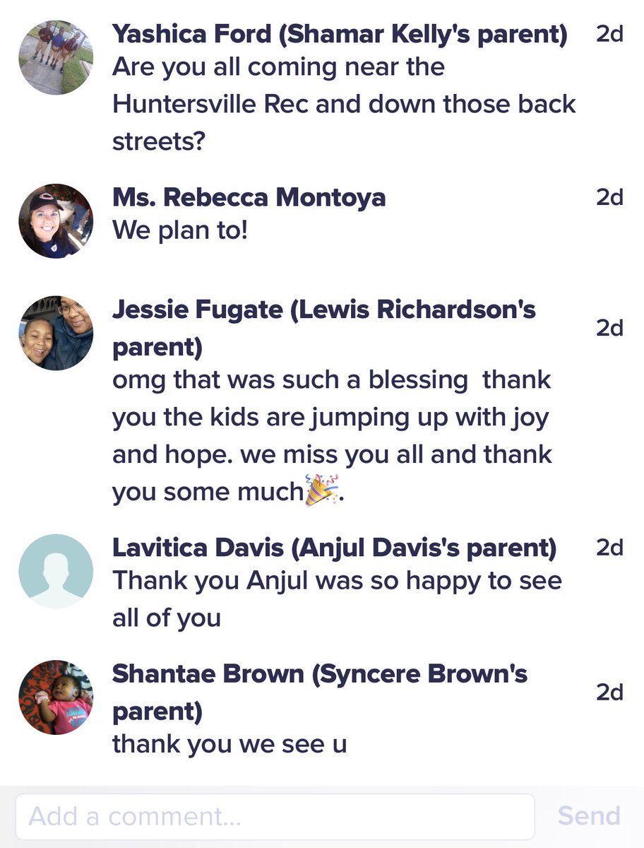 We had neighborhood parades this week for our students and ourselves. The excitement from the kids and the feedback from our parents was needed for all of us.  #WeLoveOurPBYoungins #PBYoungStrong #WeAreNPS @NPSchools @Cluster2ES