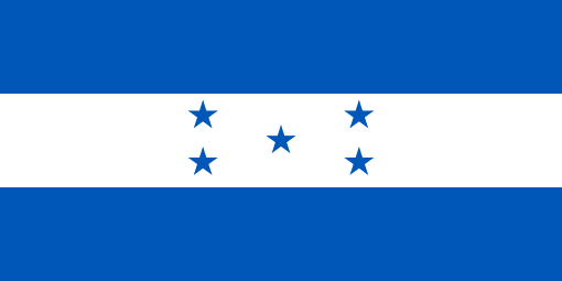 Honduras. 6/10. The two blue bars represent the Pacific Ocean and Caribbean Sea, while the white represents the land between these water bodies. The five stars represents the five original Central American provinces (El Salvador, Costa Rica, Nicaragu, Guatemala). Adopted in 1866