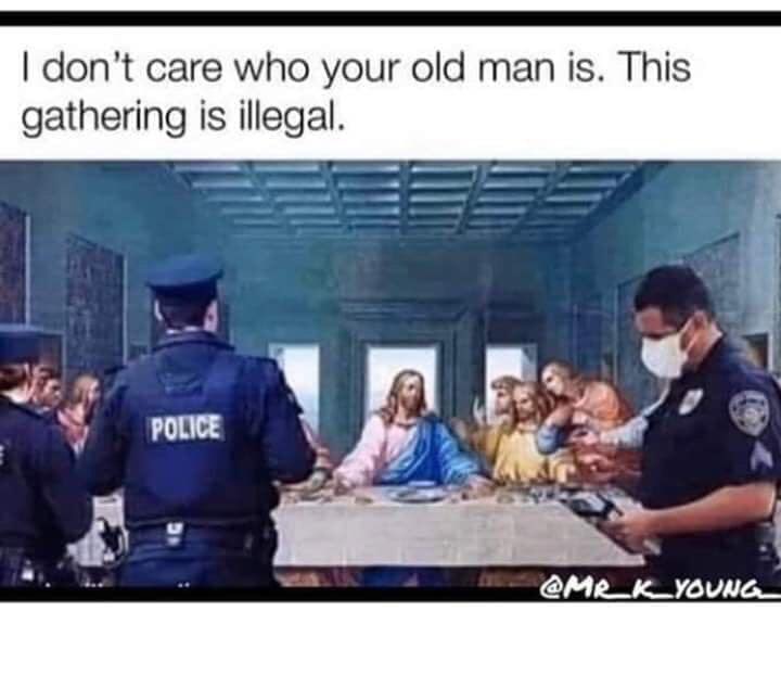 LewisTheology's tweet photo. Social distancing applies to everyone! 😂 https://t.co/uVRBS2Os8e