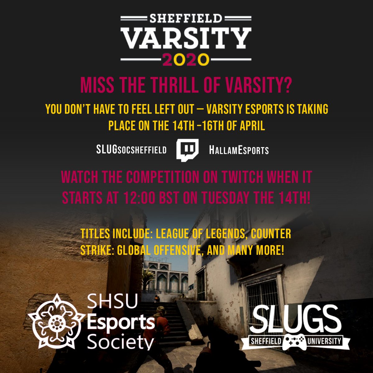 Sheffield Uni Gaming Society tweet media