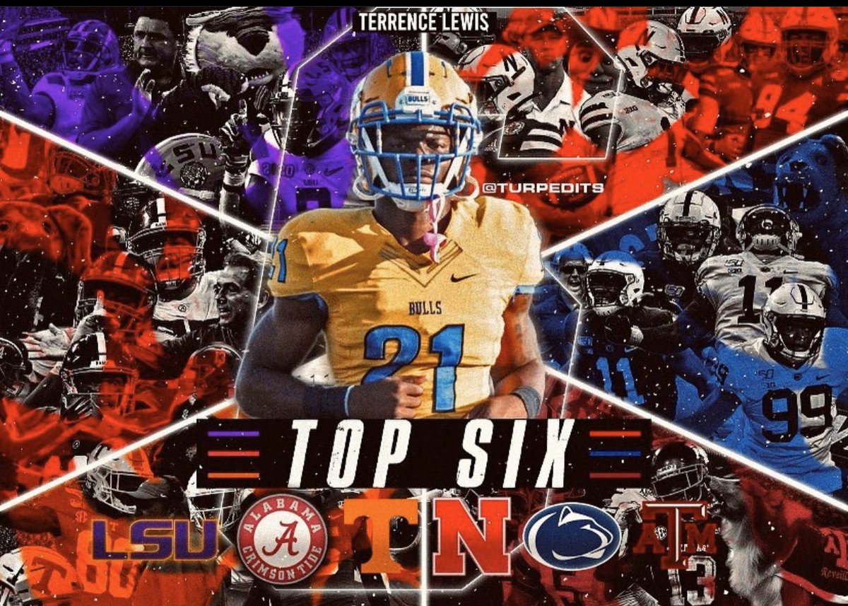 LSUFootballNew1's tweet photo. 5 ⭐️ 2021 Linebacker Terrence Lewis drops his top six https://t.co/P5ydjru90T