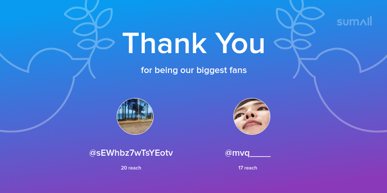itshater_'s tweet photo. Our biggest fans this week: sEWhbz7wTsYEotv, mvq____. Thank you! via https://t.co/0F8wqBEZT1 https://t.co/d2QwkOt5hU