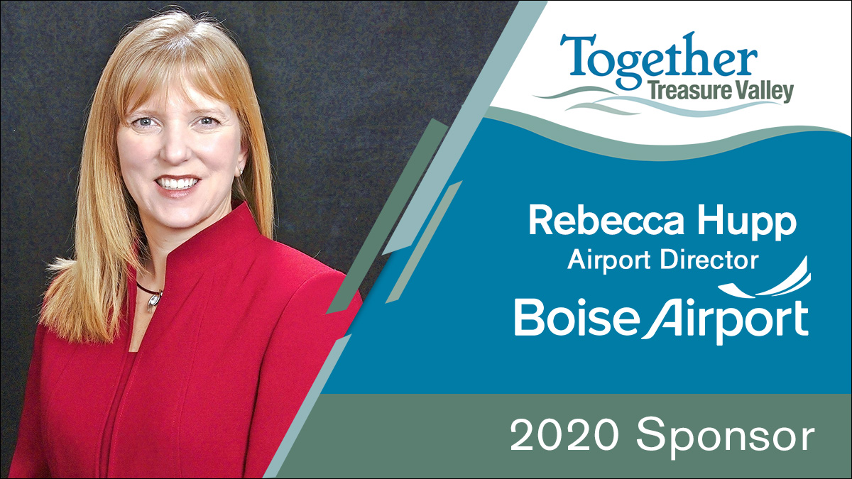 Thank you Rebecca Hupp, #BoiseAirport Director, for your involvement and support of Together Treasure Valley. We congratulate Rebecca on recently being named an honoree in both the 2020 Women of the Year and 2020 CEO of Influence recognition programs by the #IdahoBusinessReview.
