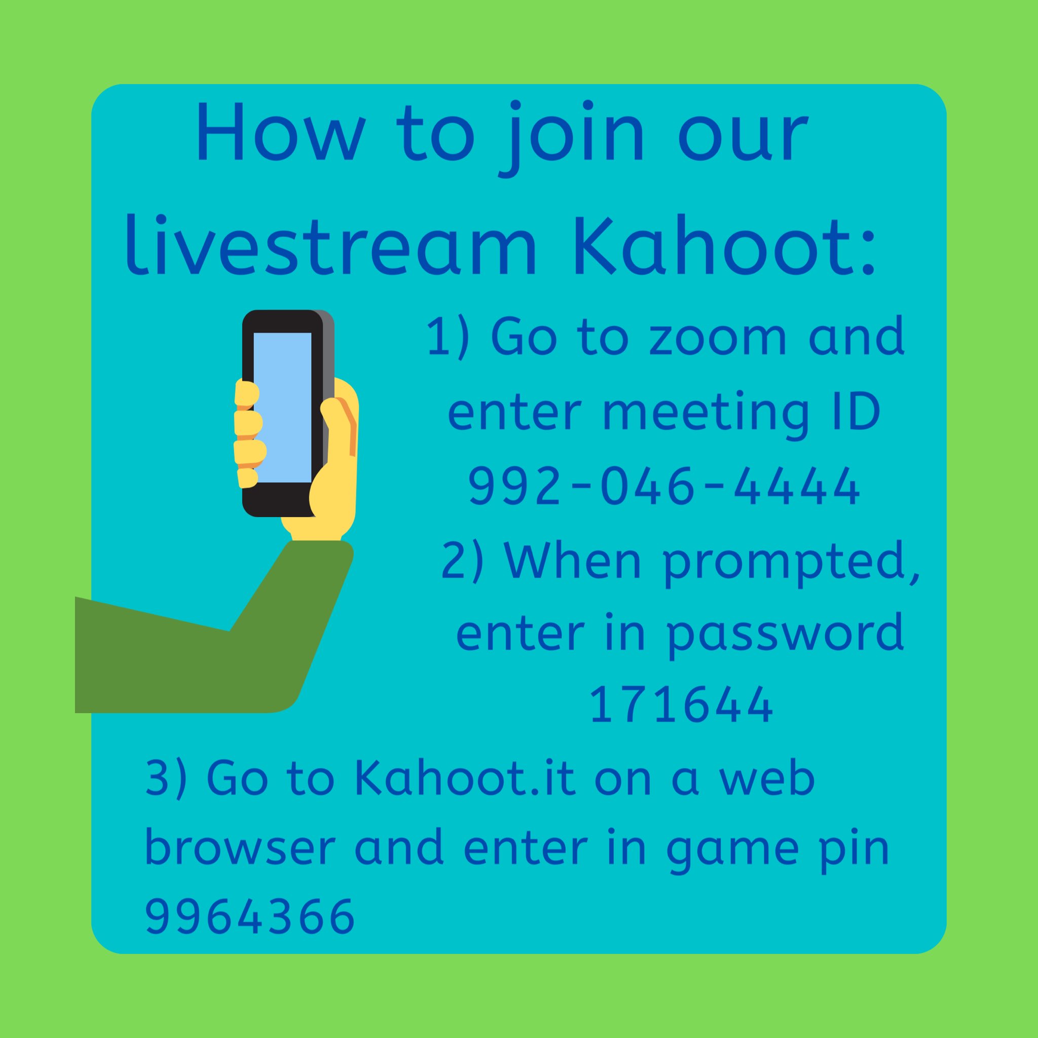 RockeTHON on Twitter: "Join us for live kahoot at 3:30 hosted by our very  own @LexieMann17 Follow these steps to join and learn more about RockeTHON  while earning points for your color