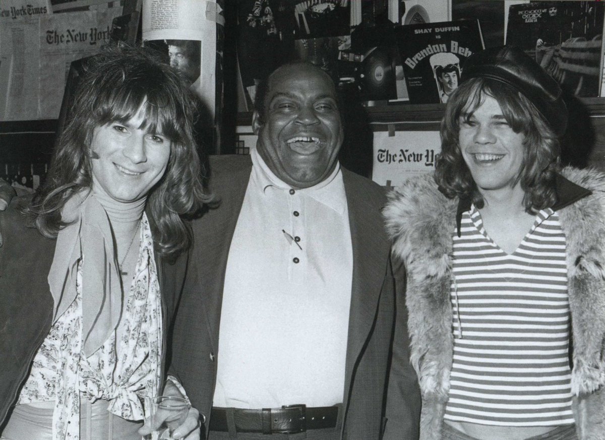 #JerryNolan and #DavidJohansen with Rhythm & Blues legend #WillieDixon. #NewYorkDolls