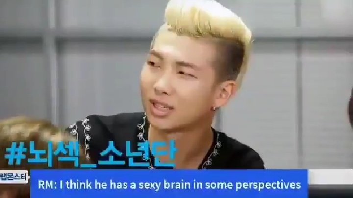 Remember when they've been asked who has the sexy brain! & Namjoon's answer was Taehyung as he's so unexpectedly creative. Yoongi even said Sometimes he thinks Taehyung is a real genius! YOONGI YOUR MIND ONLY!