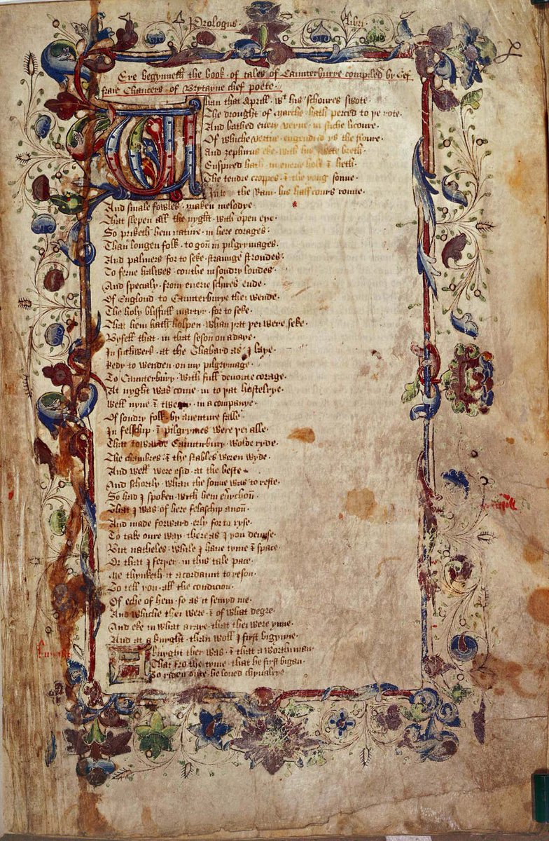 The archetypal medieval English pilgrimage was to Canterbury rather than the Holy Land or Spain.It's most familiar from the Canterbury Tales, although none of the surviving 90 manuscripts dates from Chaucer's own lifetime. https://www.bl.uk/collection-items/the-canterbury-tales-by-geoffrey-chaucer https://www.bl.uk/collection-items/ellesmere-manuscript