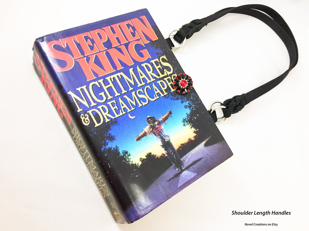 Novelcreationsonetsy On Twitter Nightmares And Dreamscapes Book Purse Stephen King Repurposed Book Cover Bag Horror Genre Book Clutch Handbag Purse From A Book Https T Co Wf0i6gmqoz Etsymntt Bookpurse Booklover Bookcoverpurse Https T