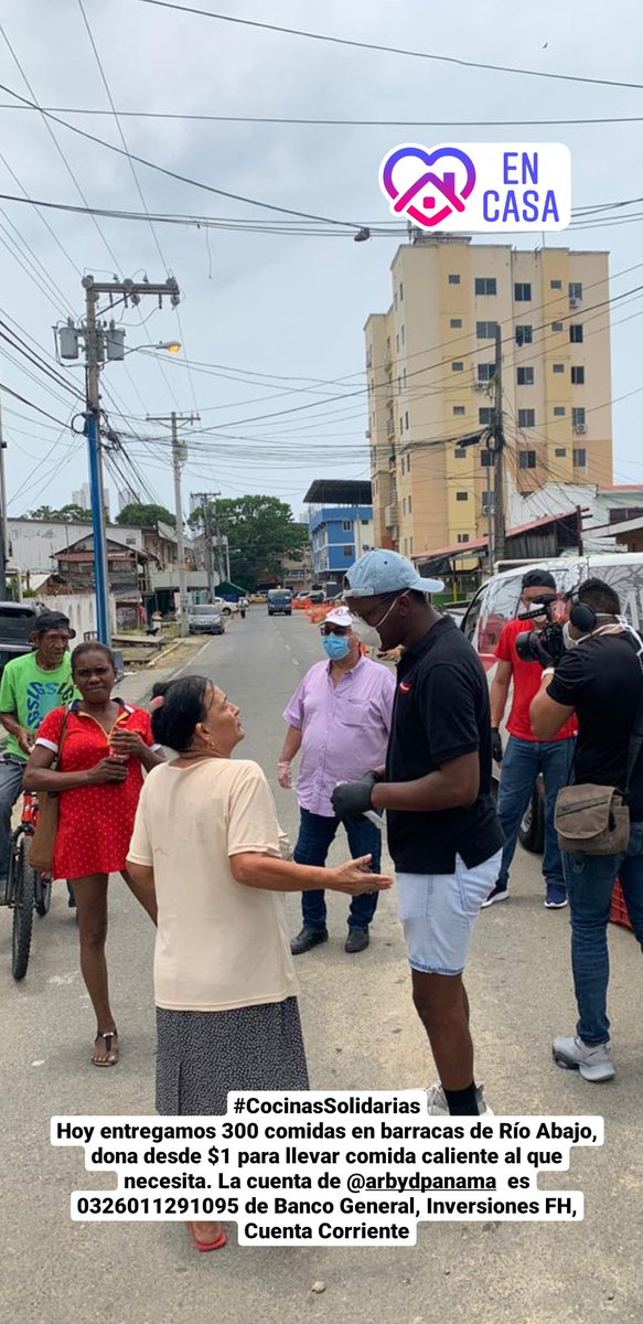frobinsonpty's tweet photo. No es momento de cuestionar a las personas, sino, de ser #Solidarios hoy repartimos 300 comidas calientes en diversas barracas en Río Abajo.
Personas que viven del día a día,  en condiciones vulnerables y algunos con precariedad, pero saben que es lo bueno, están en sus casas. https://t.co/cdpdUTAo5V