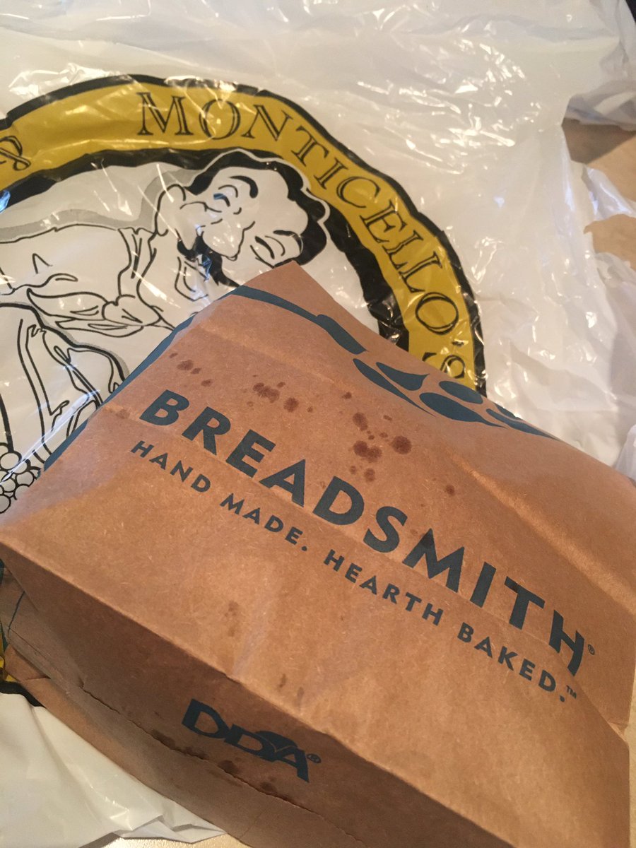 timdaman's tweet photo. Supporting local businesses during our limited time out of the house @MontiMarket &amp; Breadsmith #shoplocal https://t.co/EPJboiMDFg