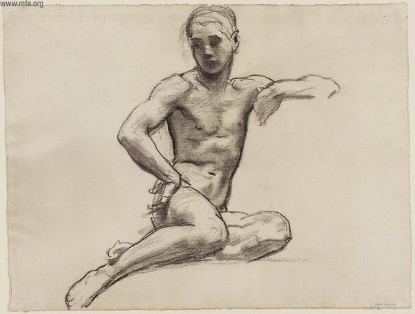 Sargent drew many superb nudes so I’ll share some more examples. Dating of drawings is not as well developed as the paintings.