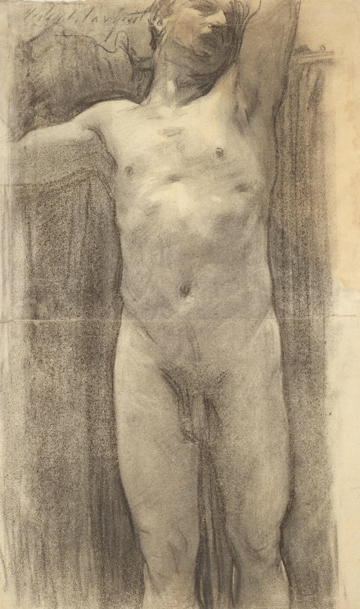 Sargent drew many superb nudes so I’ll share some more examples. Dating of drawings is not as well developed as the paintings.