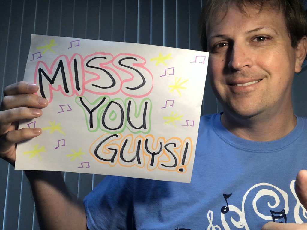 socallawaybands's tweet photo. Hey Bulldog Pride and SC Singers, I really miss you guys. Hope youโre doing well and are safe. Now quit messing around and go practice ๐๐ถ #SCband59 #SCchoir59 #SCPride20 https://t.co/KA8FHVbxQw