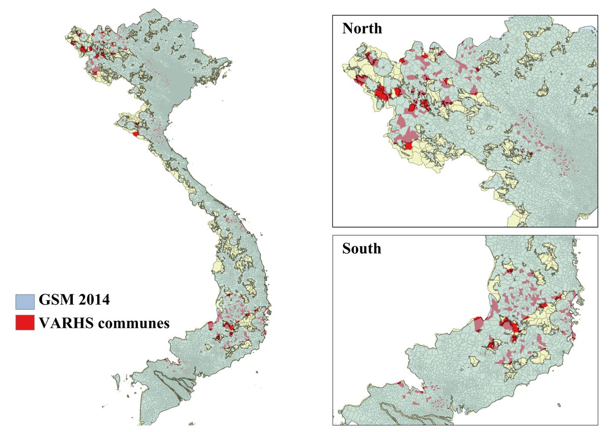 Spatial data on GSM coverage shows infrastructure also not a barrier, even in remote regions. Almost the entire country was covered by GSM in 2012-14 (data not available for earlier years).\\END