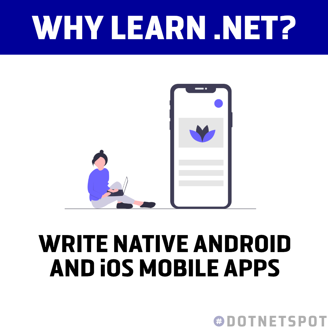 DotNetSpot's tweet image. Xamarin is an .NET platform extension that allows you to develop fast, beautiful native apps for Android and iOS, allowing you to reuse most of your code across multiple mobile platforms.

#dotnet #csharp #aspnet #Xamarin #programming #appdevelopment #100DaysOfCode #javascript