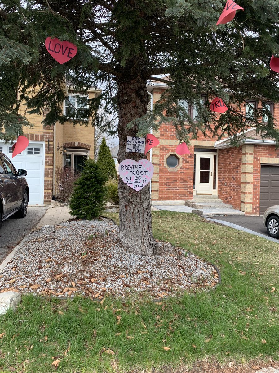 Messages of hope from my walk through the neighborhood today. #COVID2019 #messagesofhope #messagesofthanks #COVID19 #pickeringontario #pickeringproud