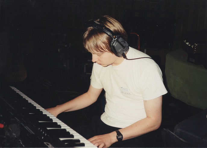 Here It Comes: I had this chord sequence that looped and cycled perfectly and had a rough top line then Andy weaved the lyrics around the music. JW

<a href="/RebelskiMusic/">Rebelski</a> on piano

#timstwitterlisteningparty