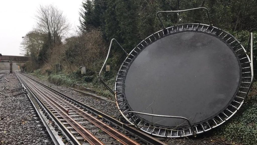 Shopping trollies and other trackside stuff can also potentially do the same, so remember, tie-down those trampolines, lest they claim victory in their eternal battle with the third rail!