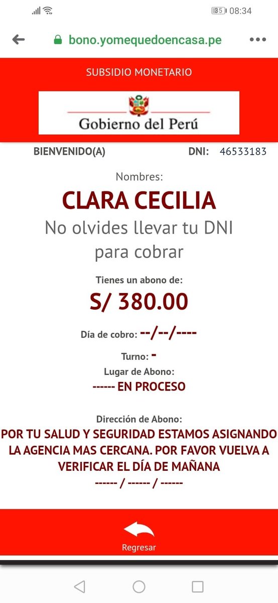 FrancoFeliziani's tweet photo. @guilloaliaga CLARA LAURENCIO CORNEJO CON DNI 46533183,INCLUIDA DENTRO DEL SISFOH, SIENDO PERSONA VULNERABLE POR TENER RETARDO MENTAL SEVERO INSCRITA EN EL CONADIS,INICIALMENTE SALIO COMO BENEFICIARIA DEL BONO PERO HOY REBIZANDO NO SE ENCUENTRA EN EL SISTEMA PARA EL BONO. https://t.co/NZO4Bpn0vw