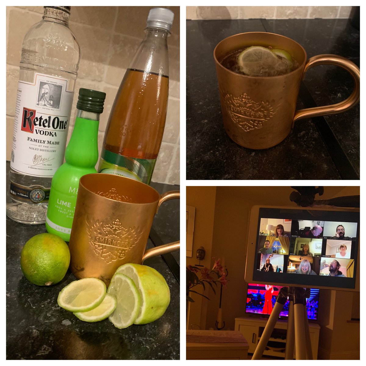 The new Saturday night a Moscow Mule Quarantini and a virtual table quiz!