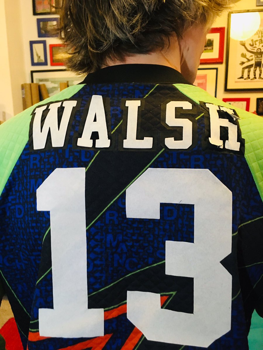  #LockdownKits Day 11: if anyone else on planet Earth has this shirt with the *reserve* goalkeeper’s name on (apart, maybe, from Gary Walsh himself) hit us up and we can be weird together