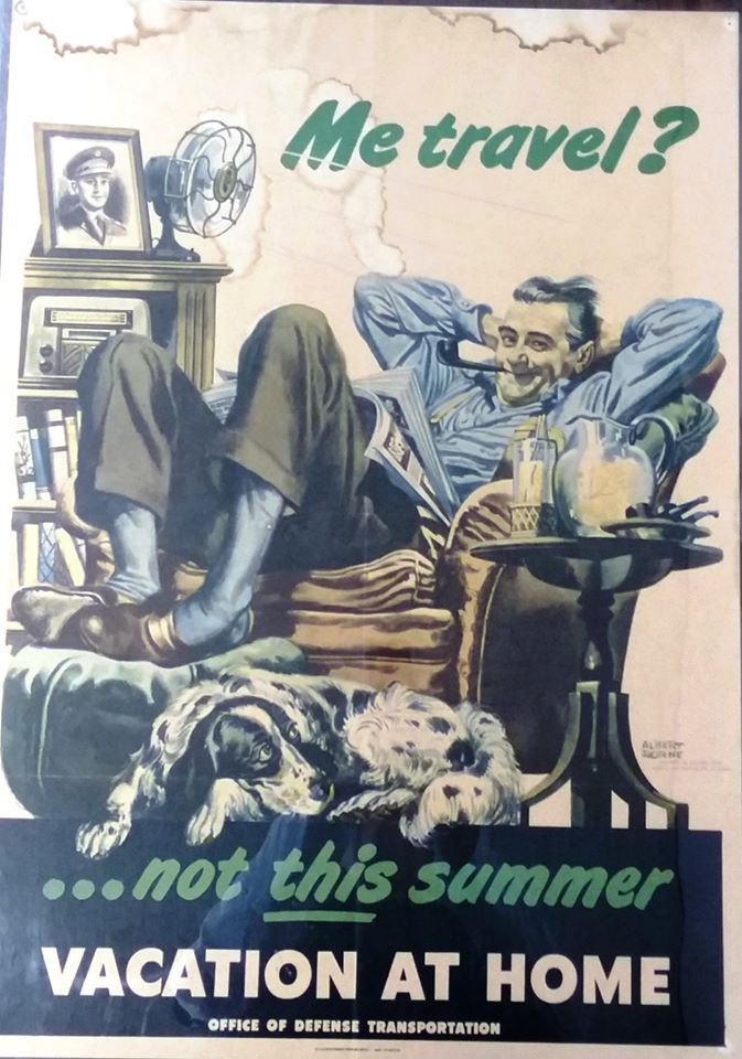 DacotahPrairie's tweet image. #StayAtHome is actually not a new concept. During WWII citizens were encouraged to vacation at home in order to help the war effort.
What would have been the advantages of not taking leisure travel during the war years? #VacationAtHome #WWII #Posters #InItTogether #TogetherAtHome
