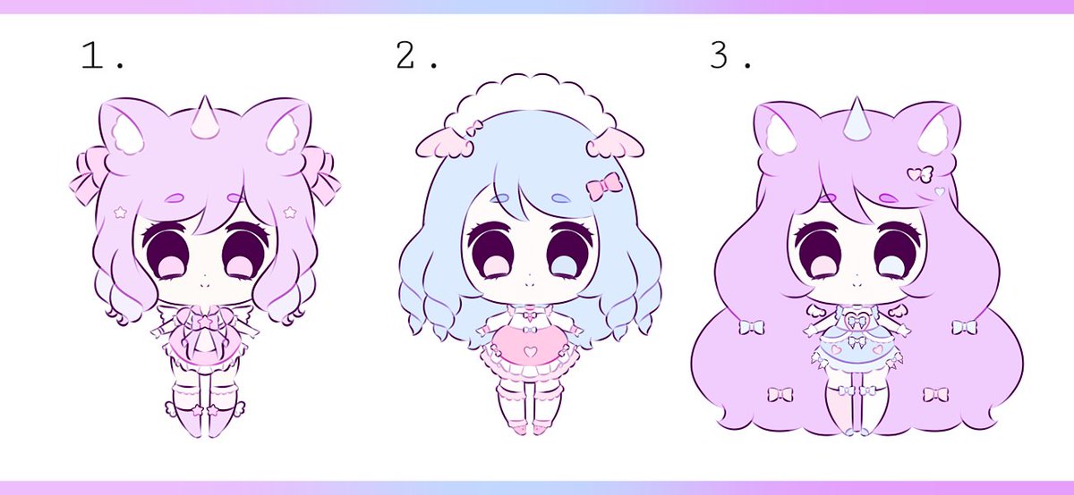 Share please ♡ADOPTABLES OPENEach adoptable costs 6 eurosPayment will only be made via PayPal ☆ (Ko fi is also ok)If you are interested, contact me in private or comment below! #adoptsopen  #adoptablesopen  #commissionsopen  #artisthelp  #chibi