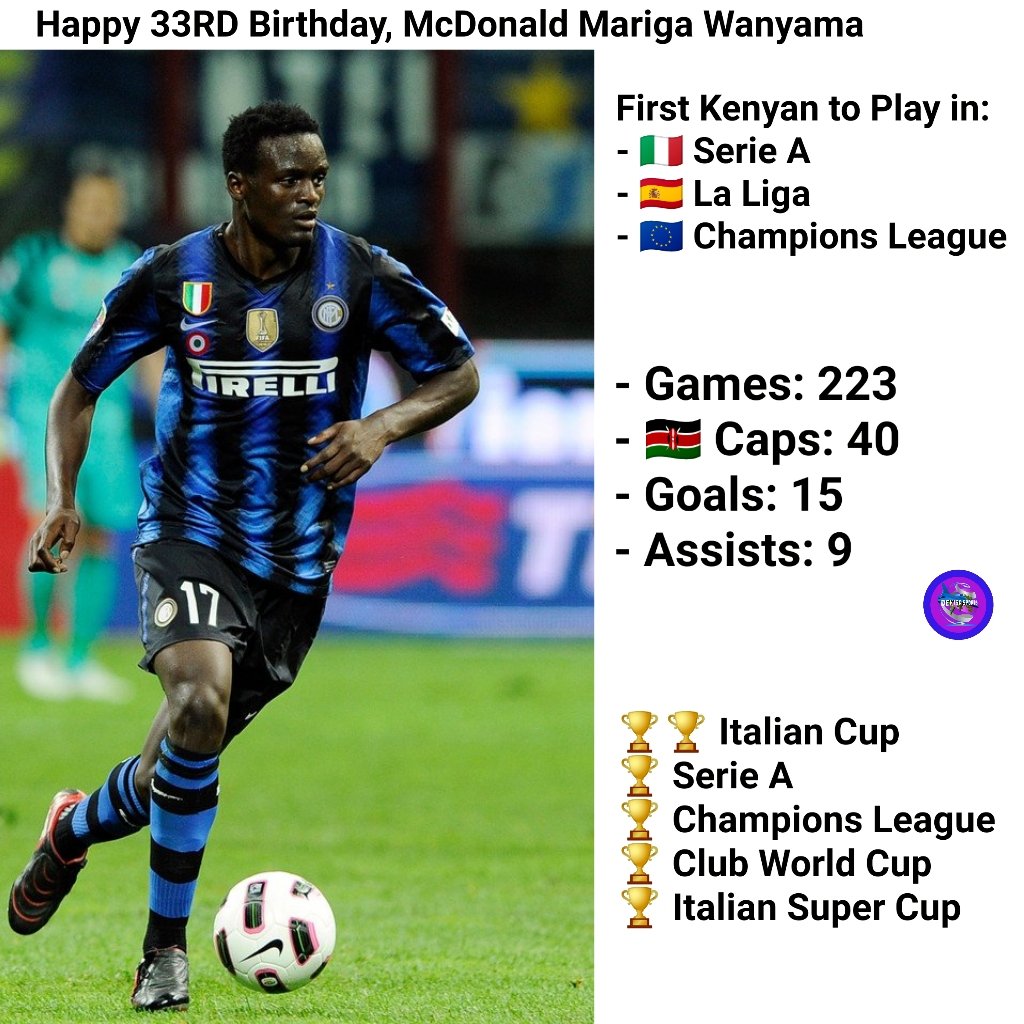 Happy 33rd Birthday, McDonald Mariga Wanyama. 