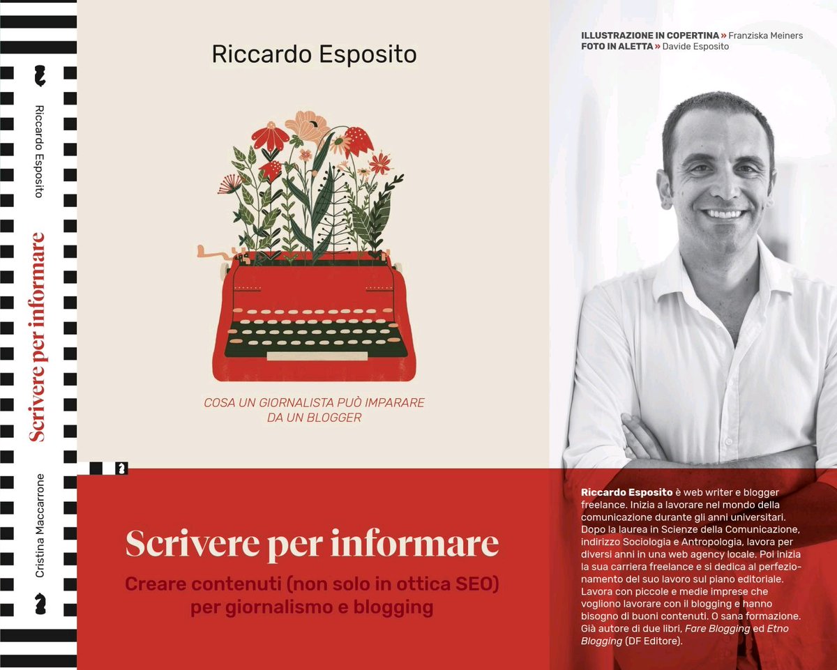Copertina rossa o blu? Con #scrivereperinformare non devi scegliere ma le hai tutte e 2! Ti basta capovolgere il libro e trovi la mia copertina, ti basta girarlo ancora e hai quella di <a href="/RiccardoE/">Riccardo Esposito</a>. E hai pochi giorni per prenderlo con lo sconto. Dove? Qui:
flacowski.com/libri-di-web-m…