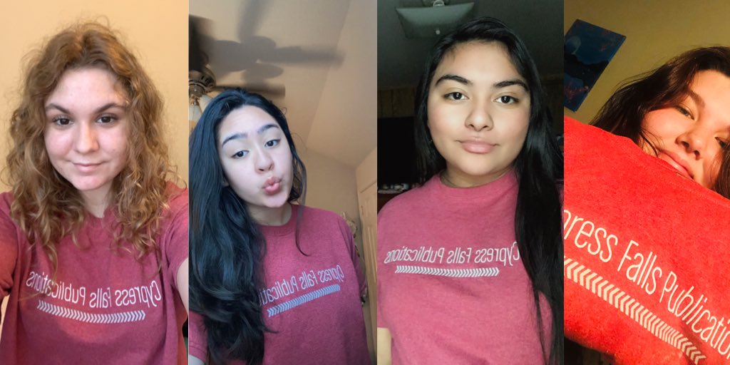 Hey <a href="/cyfallshs/">Cypress Falls HS</a>! I hope we’re not a little too late to the party but Cy Falls Publications is always up to show some school spirit! Go Eagles, we can do this! #welcomeall2020 #StayAtHome