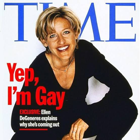 For those who don't know her:Ellen Degeneres became famous for being an actress and a "comedian".She made her own show in 2003 called "Ellen" in where she has interviewed many celebrities. she is an LGBT activist, and was the first tv star woman to openly come out as Gay