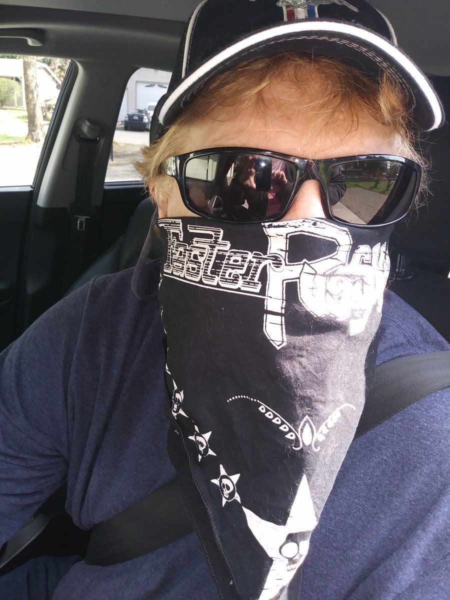 For when my #AVJ #RRMF bandana needs disinfecting here's my backup...
#ProtectedByPussy #PowerOfThePussy @fasterpussycat @TheChadStewart @fasttaime @SamBamKoltun @XristianSimon #SlimTender @acevonjohnson