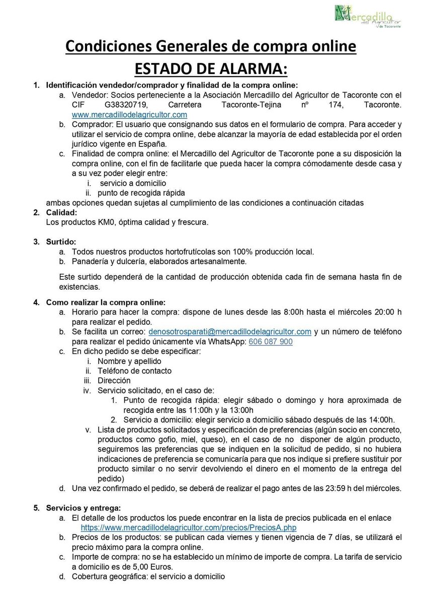 PsoeTacoronte's tweet photo. 📣‼️Aviso‼️📣

A partir de este lunes, el Mercadillo Del Agricultor Tacoronte habilitará un servicio de pedidos online y envíos a domicilio.

#ApoyoAlSectorPrimario
#YoComproProductoLocal

⬇️⬇️ https://t.co/DQDILEikV2