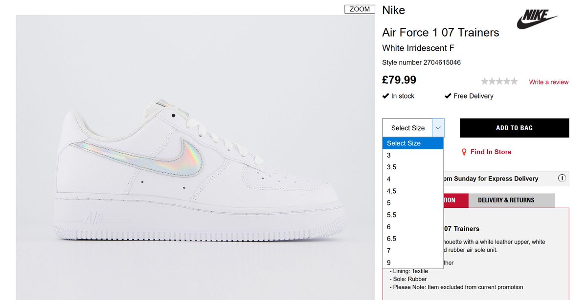 nike air force 1 07 white iridescent f