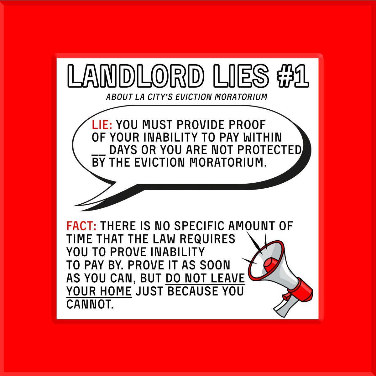 Landlord Lie #1/ Mentira del Propetario #1 (1/6)