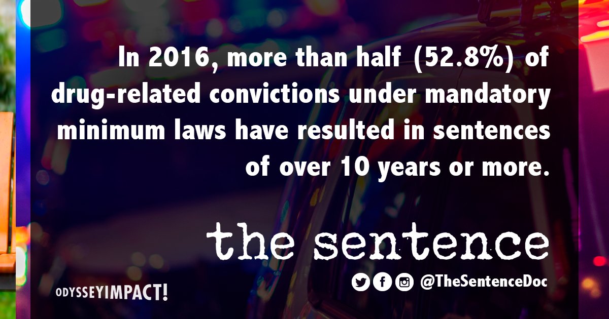 TheSentenceDoc's tweet image. No matter the circumstances, a person convicted of an offense that carries a “mandatory minimum” will be sentenced to a certain minimum # of yrs in federal prison. Spark conversation — host an online viewing of our film w/ your community or class → e-mail evy@odyssey-impact.org