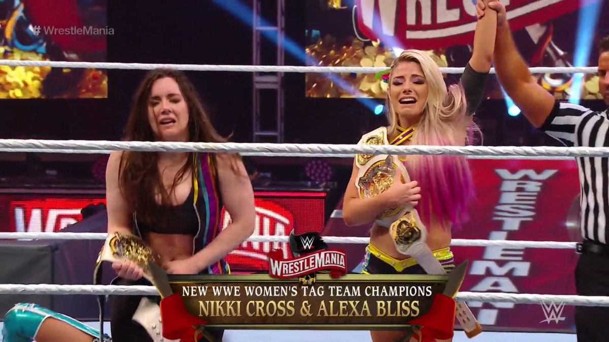 WWE WrestleMania 36 Nikki Cross And Alexa Bliss Vs. Kabuki Warriors