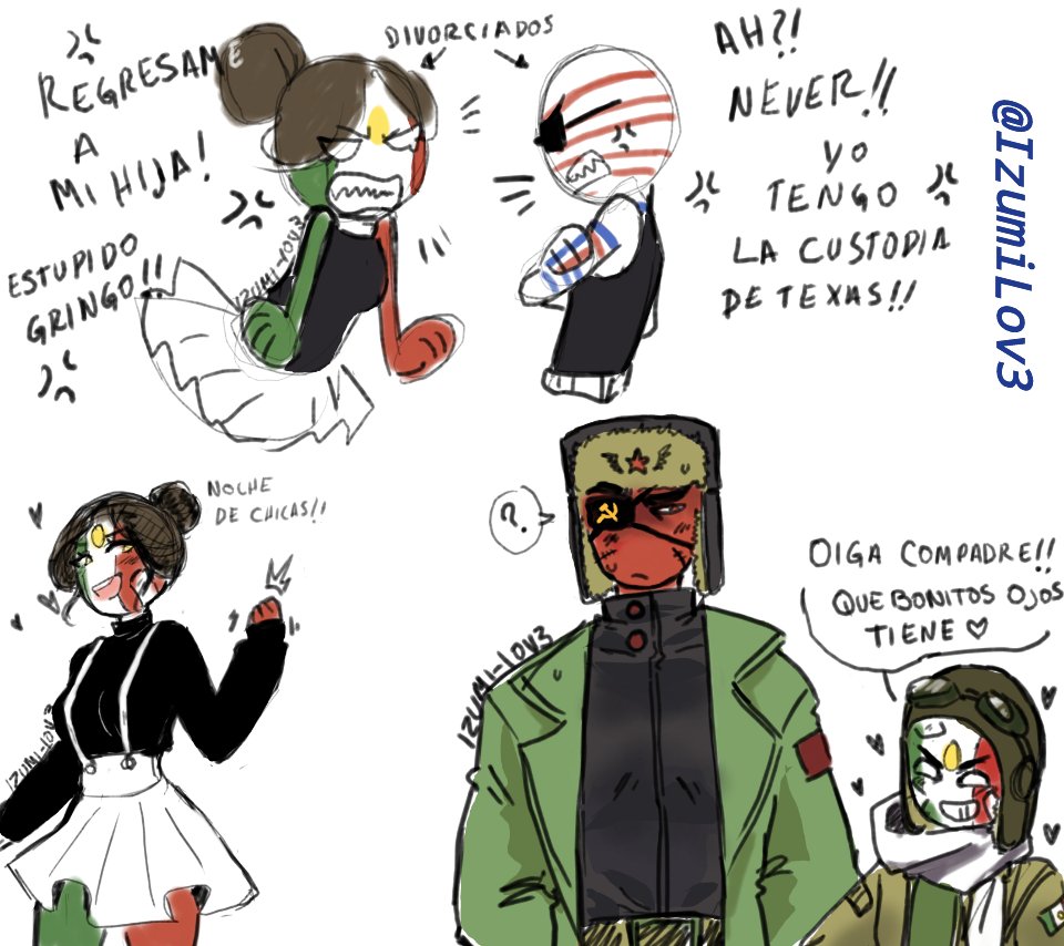 IzumiLov3's tweet photo. #usamex #countryhumansmexico #countryhumans 
#countryhumansusa
#Rusmex
#bocetosrandom. Me gusta ver a mex y USA  asi xD tal vez haga más... https://t.co/2mHh9vAfgA