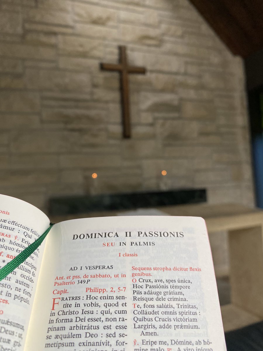 mgearthman's tweet image. And so it begins...
#HolyWeek #HolyWeek2020 #holyweekathome #breviaryviews