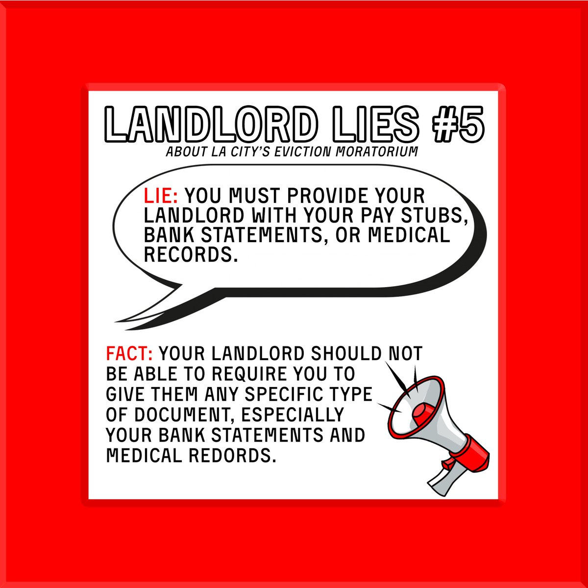 Landlord Lie #5/ Mentira del Propetario #5 (5/6)