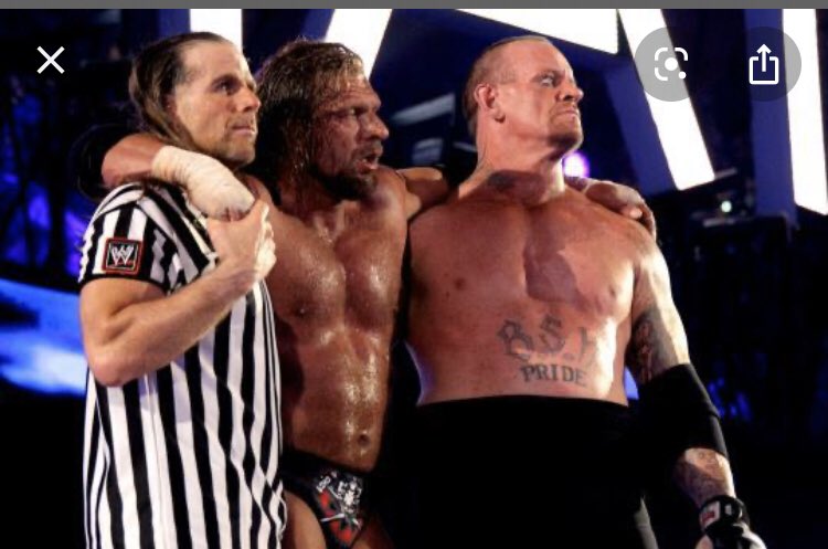 4. Undertaker vs HHH Hell in a Cell special referee HBK (End of an Era) WM 28Gonna keep this one short and sweet. Classic storytelling at its finest with the greatest false finish in wrestling history. If you know you know.