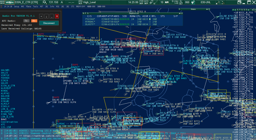 VATeir's tweet photo. We'd like to thank all the pilots of CTP today. Unfortunately, the Shannon FIR, which handles about 1300 planes on a very busy day IRL, had to attempt to cope with even more in 6 hours. We couldn't provide as good a service as we would have liked with the traffic we experienced. https://t.co/9QOrZkVG6q