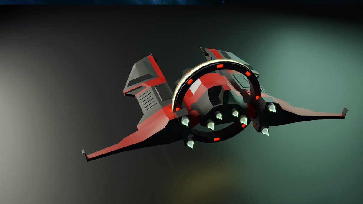BraineyBites's tweet photo. Low poly SpaceCraft Made in Blender 2.83

Tags: 
#lowpoly
#lowpolyspacefighter
#lowpolyaircraft
#aircraft
#spacefighter
#blendermodeling
#3dmodels
#lowpolyspacefighterconcept
#conceptart
#3dilustrations
#lowpolydesign
#lowpoly3d
#blender3d
#b3d
#polycubee
#polycube
#lowpolyart https://t.co/uQ0bDsSgu7