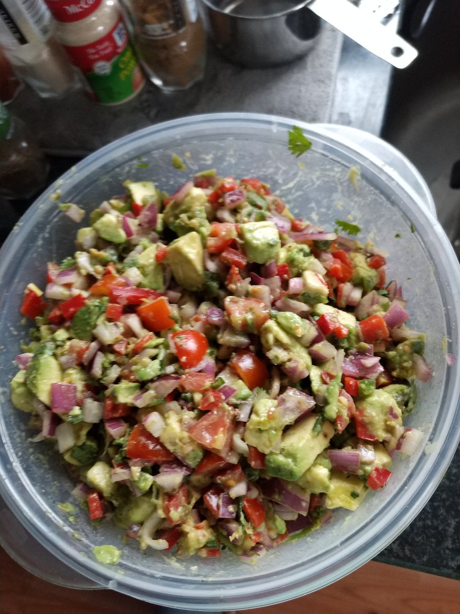 jstew726's tweet photo. @thenoosh22 I've been hibernating a lot lately. But today I have my buddy welding some stuff and hanging cabinets for me so I cooked a ton to feed him. Cilantro line chickens almost ready to go on the grill and avacado salsa is almost done marinading. https://t.co/QqYfPLZuv1