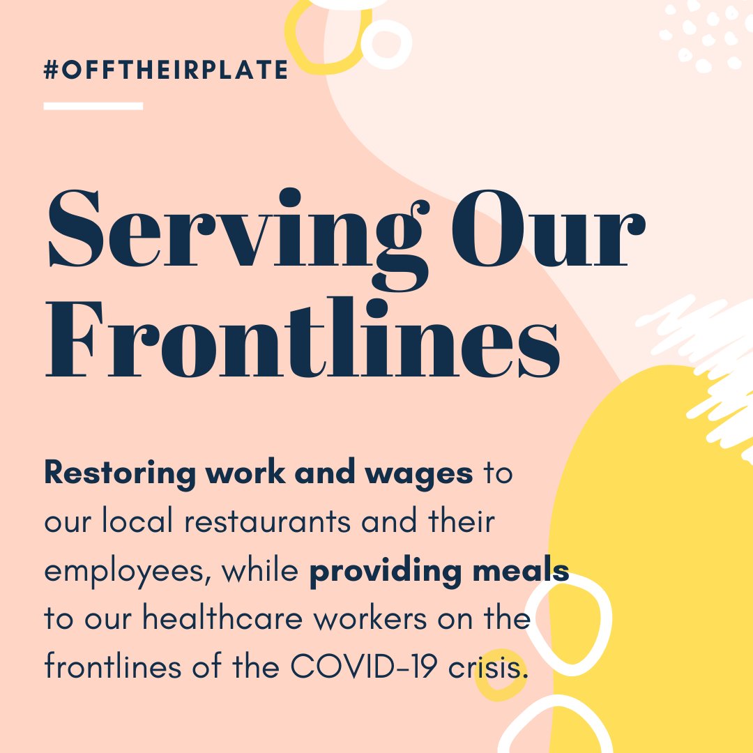 offtheirplate's tweet image. We can do more than just stay home! #OffTheirPlate supports local restaurants &amp;amp; feeds frontline healthcare workers under crisis from #COVID2019. 
LIVE in #SF, Boston, NYC, LA, and Philly! We are #StrongerTogether 💪 Donate 👇

donate.wck.org/give/278869/#!…

#SaveRestaurants #healthcare