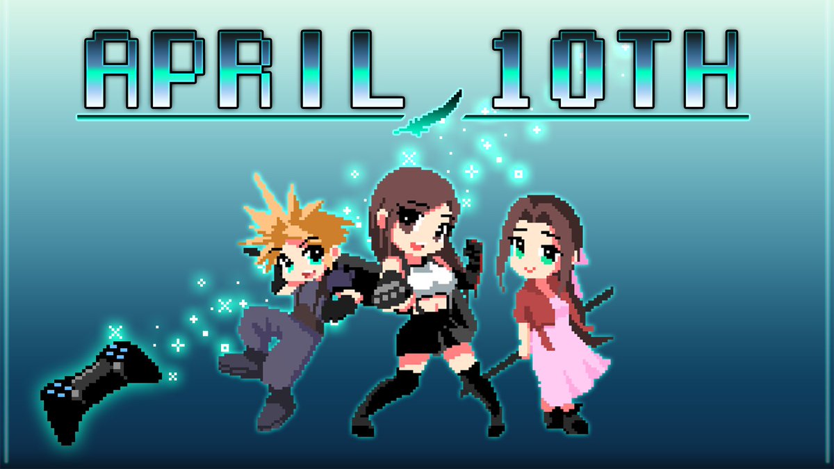 Spofie I M Super Excited To Announce That I Ll Be Streaming The Final Fantasy 7 Remake On The Front Page Of Twitch On April 10th It Ll Be During Our Normal Stream